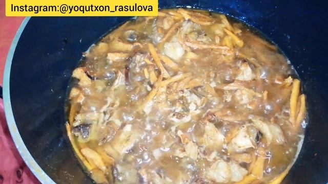 Такой Плов готовят только в Чайхане! Узбекский чайханский Плов! Его вкус бесподобен!