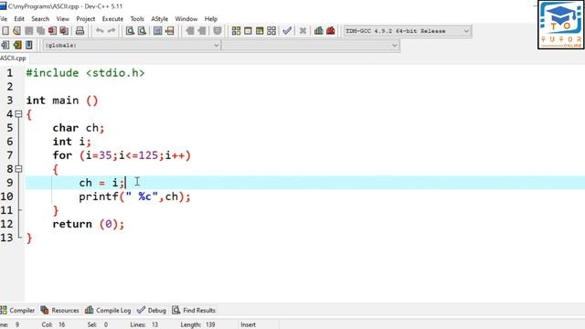 How to Display FULL ASCII Table | C Language LECTURE – 39 | смотреть онлайн