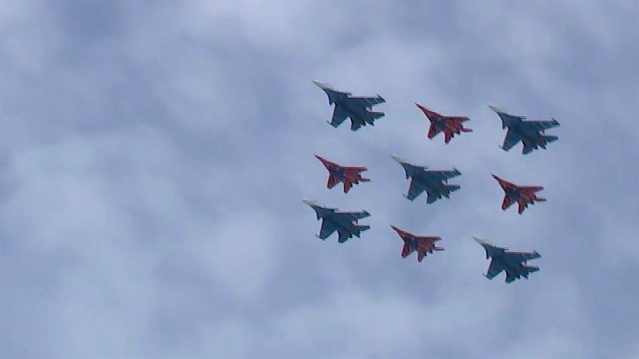 Авиация приняла участие в генеральной репетиции Парада в честь Дня Победы