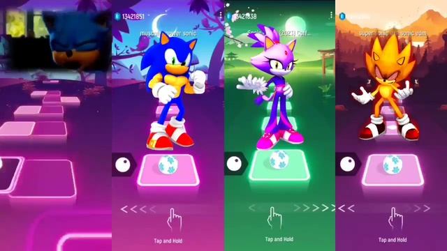 Sonic exe ? Spider Sonic ? Sonic Boom ? Silver Sonic | Sonic EDM Rush Tiles Hop смотреть онлайн