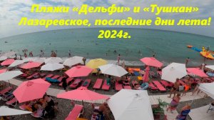 Пляж "Дельфин", последние дни лета !Лазаревское 2024.