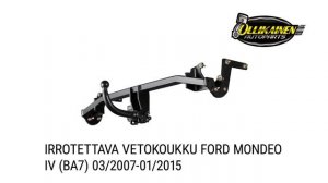 Irrotettava vetokoukku Ford Mondeo IV (BA7) 03/2007-01/2015