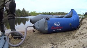 Плотик Ондатра. Первый спуск на воду.