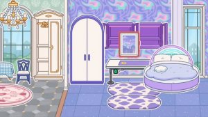 обустройство фиолетовой комнаты