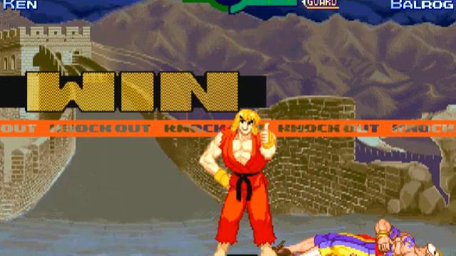 Hyper Street Fighter Zero - Ken (ZERO) vs Balrog (Vega, ZERO3, Z-Ism) (CPU vs CPU) смотреть онлайн