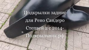 Подкрылки задние для Renault Sandero Stepway II