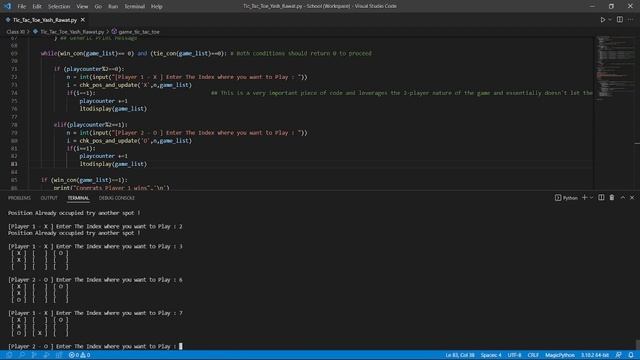 TicTacToe | Python Terminal - смотреть видео онлайн от ...