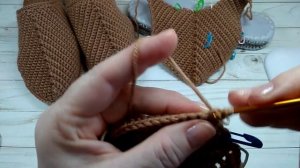 Тапочки Шлепанцы крючком на войлочной подошве Crochet slippers