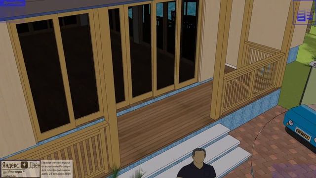 Проект беседки с бассейном за 1.4 млн рублей #ростерн #дача #беседка смотреть онлайн