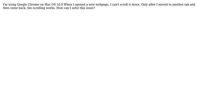 Chrome scroll is locked смотреть онлайн