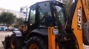 Планировка щебня JCB3CXDA SHEBENI QANDAY TEKISLASH XAQIDA site layout jcb 3cx super