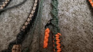 Мои изделия из паракорда. Подвесы для духовых манков и переноски для дичи.