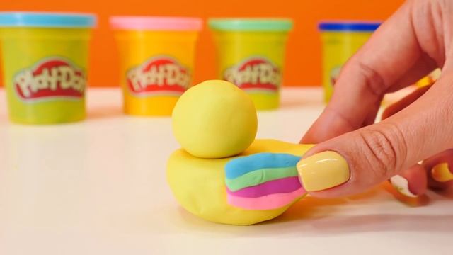 Hacemos un pato de plastilina. Animales de plastilina Play Doh. смотреть онлайн