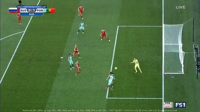 Супер гол Роналдо. Россия-Португалия 2017
