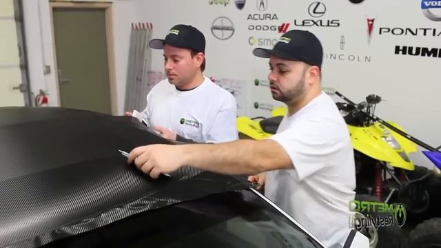 Обтяжка крыши автомобиля пленкой карбон 3m 1080 смотреть онлайн