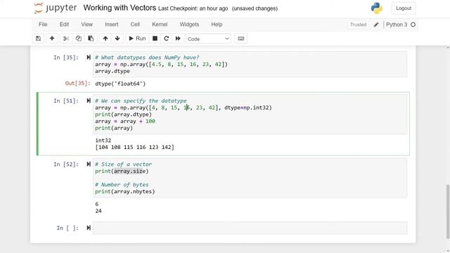 Python NumPy Tutorial - NumPy's Datatypes and Slicing