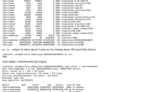 Unix & Linux: No space left on device, when my device is 30% full! Ubuntu 18.04.3 LTS смотреть онлайн