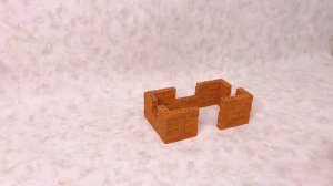 Дом из мини кирпичей, масштаб 1:9