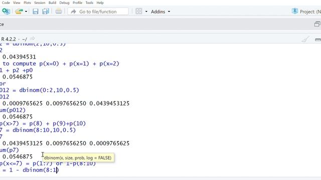 R language Tutorial || 08 || Binomial distribution