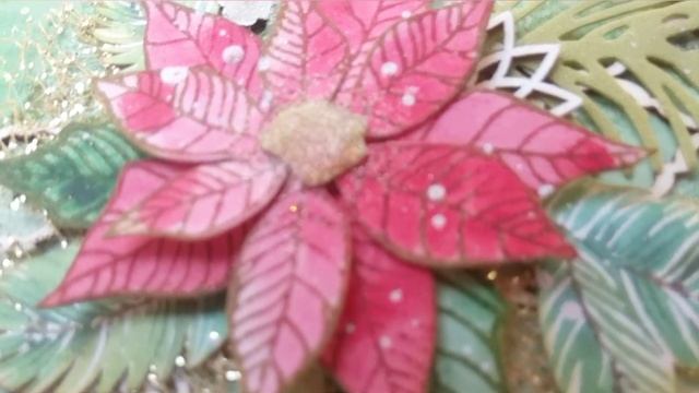 Открыточка " Пуансеттия". смотреть онлайн