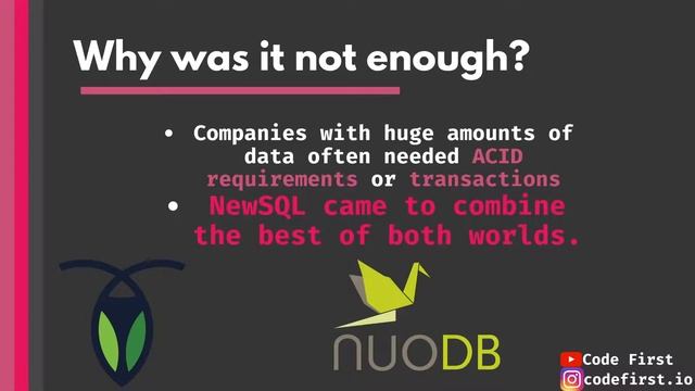 NewSQL Databases Explained  In 6 Minutes (2020) Concept, Examples, Types And What You Should Learn