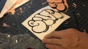 How To Make a Stamp | Graffiti Throwie on Stickers