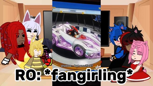 Sonic characters react to Shadow!||sonadow||short||pt.1/?