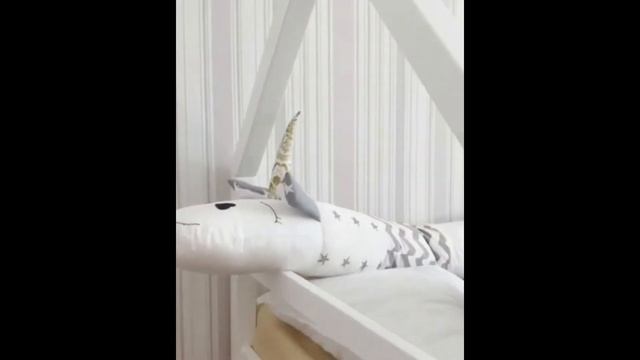 Детская деревянная кровать-домик мини серии Skogen смотреть онлайн