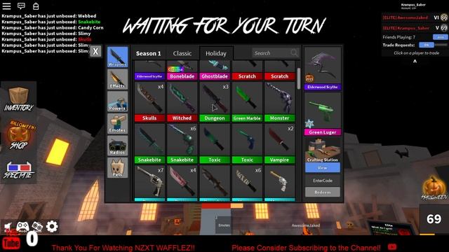 Buying 50 Halloween Cases in MM2 Roblox смотреть онлайн