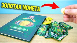 Магазин Сокровищ Монеты Пятерочка акция Выпала Золотая монета и Альбом для монет