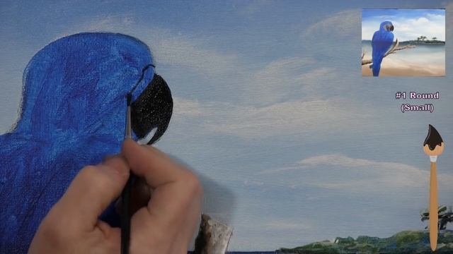 Learn How to Paint "TROPICAL MACAW" with Acrylic - Paint & Sip at Home - Animal Step by Step Lesson смотреть онлайн