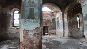 Заброшенная, старая церковь - Воскресения Господня, 1854г. в Старом Зимино!