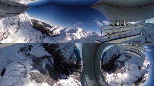 360 Sea Plane in Fiordland New Zealand Winter
