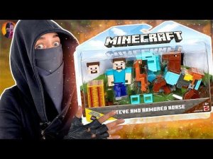 СТСН В МИРЕ МАЙНКРАФТ: СТИВ И ЛОШАДЬ В БРОНЕ ИЗ MINECRAFT! НОВЫЙ МЕЧ НИНДЗЯ!