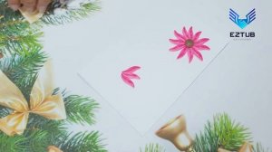 Make quilling wall painting peach blossoms bloom brilliantly in winter | Paper crafts simplest guid