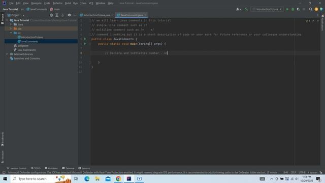 Java Tutorial - Java Comment || Single Line || Multi Line || смотреть онлайн