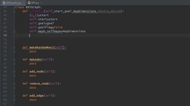 The RRT path planning algorithm simulated with python | part 1