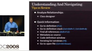 PDC 2008 Microsoft Visual C# IDE Tips and Tricks