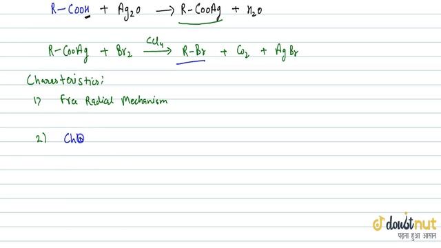 BORODINE-HUNSDIECKER REACTION & BIRNBAUM SIMONINI REACTION