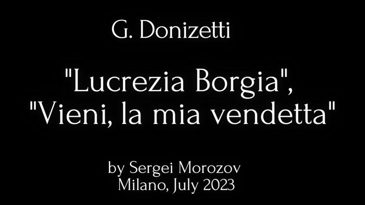 ✅ G.Donizetti, "Lucrezia Borgia", "Vieni, la mia vendetta" | Bass Sergei Morozov смотреть онлайн