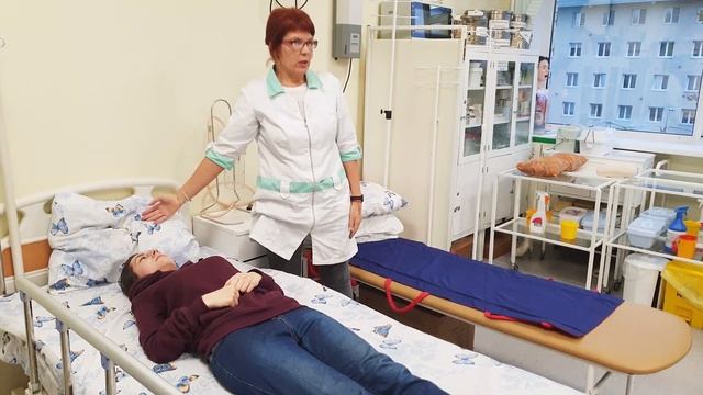 03 Перемещение пациента одной медсестрой в постели. Перемещение пациента группой. | Л.Калинина