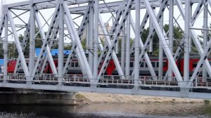 ПОЕЗДА НА МОСТУ через р. ВОРОНЕЖ / TRAIN ON THE BRIDGE across the river VORONEZH