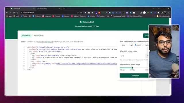 Tailwind to PDF and Image смотреть онлайн