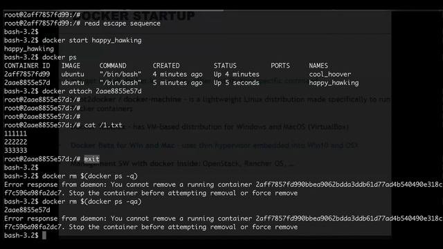 Docker 101 Part 1/3 Run Containers. Запуск контейнеров, управление контейнерами.