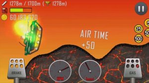 hill climb racing игра про красную машинку  от фаника 10.