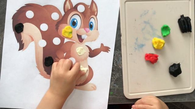 Заплатки. Игры на развитие мелкой моторики для детей 1,5-4 лет. Пластилинмен ойын.