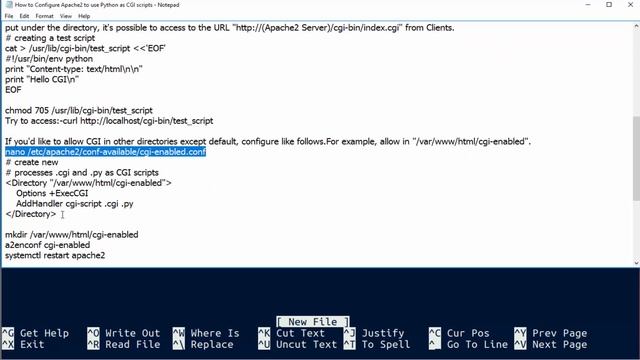 How to Configure Apache2 to use Python as CGI scripts