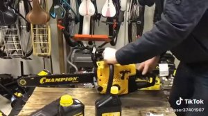 Первый запуск бензопилы Champion 251