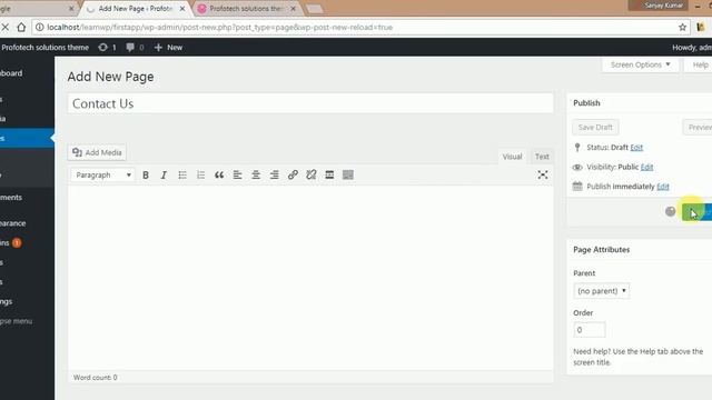 Wordpress Theme Development tutorial from scratch (Part 7) Register Navigation Menus to wordpress