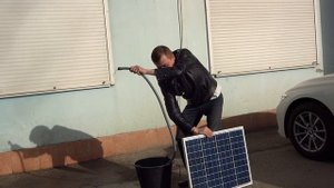 Солнечная панель+погружной насос